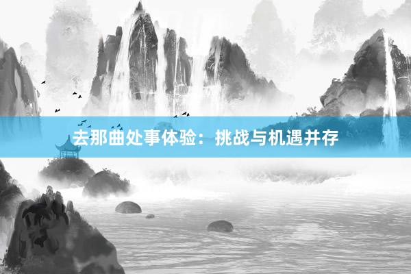 去那曲处事体验：挑战与机遇并存